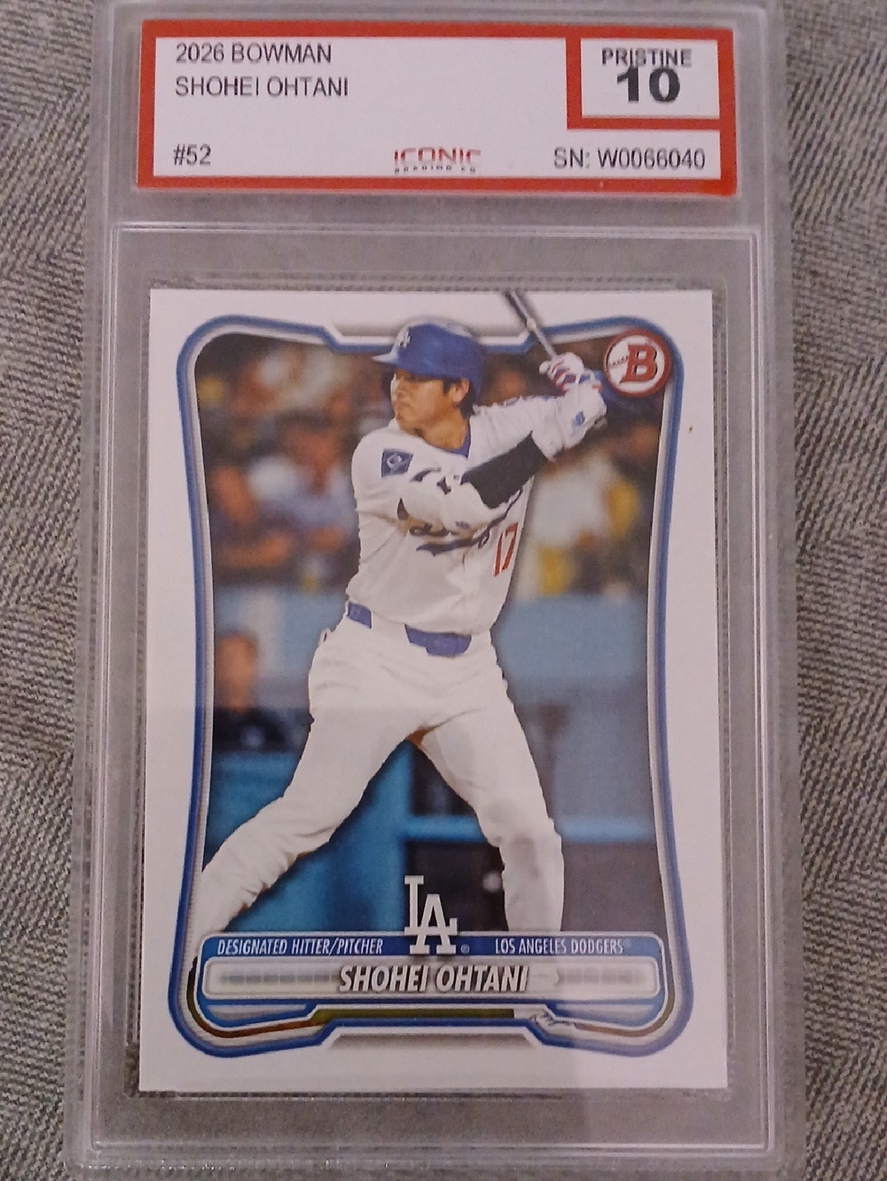 Shohei Ohtani Los Angeles Baseball Graded Pristine 10 Trading Card RARE!